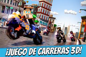 Carreras de Motos Pixel Gratis Poster