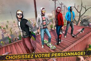 Skateboard Pro Zombi Course 3D capture d'écran 2