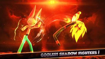 Stickman héroe del dragón de combate Poster