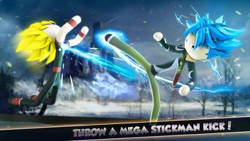 Stickman héroe del dragón de combate captura de pantalla 2