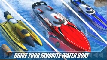 Water Boat Racing Simulator 3D captura de pantalla 1
