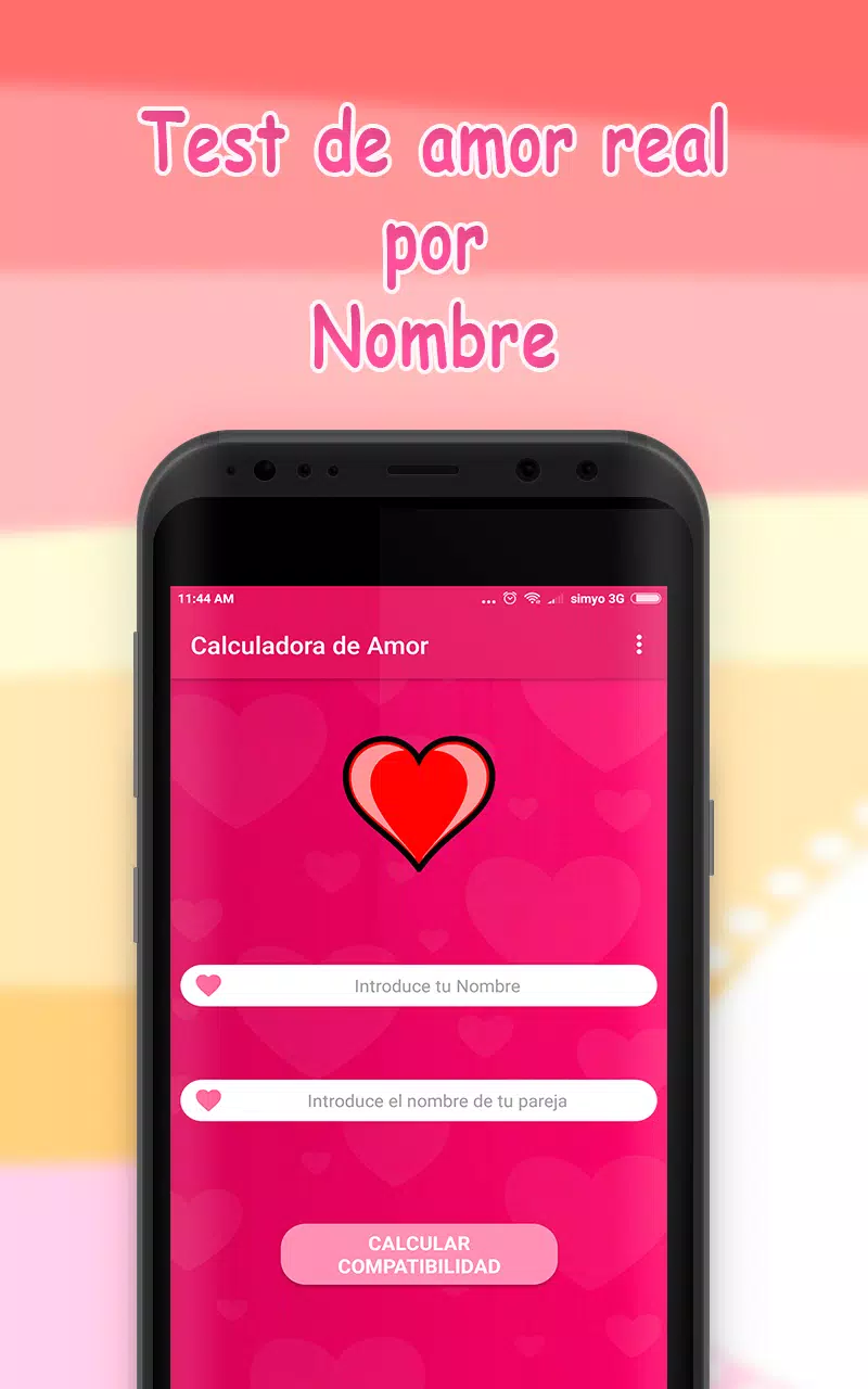 Descarga APK de CALCULADORA DE AMOR 2019 - Amor & Compatibilidad. para Android