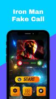 Iron Hero Man Fake Call poster
