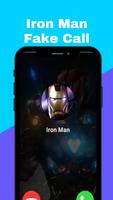 Iron Hero Man Fake Call screenshot 2