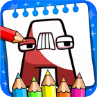 Coloring alphabet lore melon icon