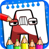 Coloring alphabet lore melon icon