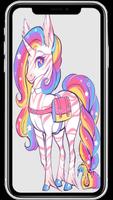 Cute Unicorn Wallpaper poster