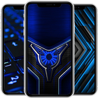 HD Wallpaper Black Blue آئیکن