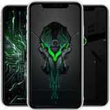 HD Wallpaper Black Green آئیکن
