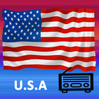 Radio USA: Radio FM free, músic, news icône