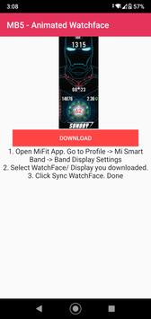 Mi Band 5 Watch Faces App screenshot 1