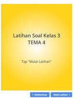 Latihan Soal SD Kelas 3 Tema 4 স্ক্রিনশট 1