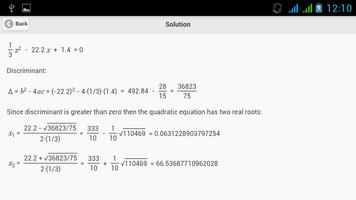 OMS Quadratic Equation Solver تصوير الشاشة 3