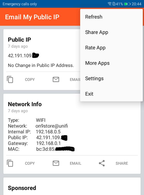 My private ip address My private ip address