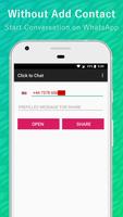 Click to Chat for Whatsapp - No Ads پوسٹر