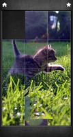 Cat purr therapy jigsaw puzzle poster