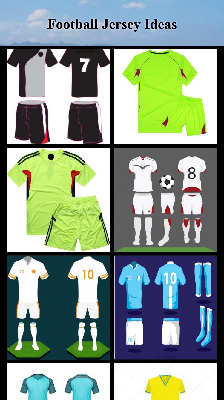 Football jersey ideas for Android APK Download FootballJerseyIdeas