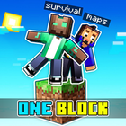 One Block Maps ไอคอน