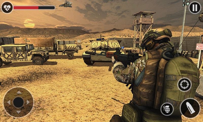 One Man Without Cover Fire Army Gun Shooting Games For Android Apk Download
