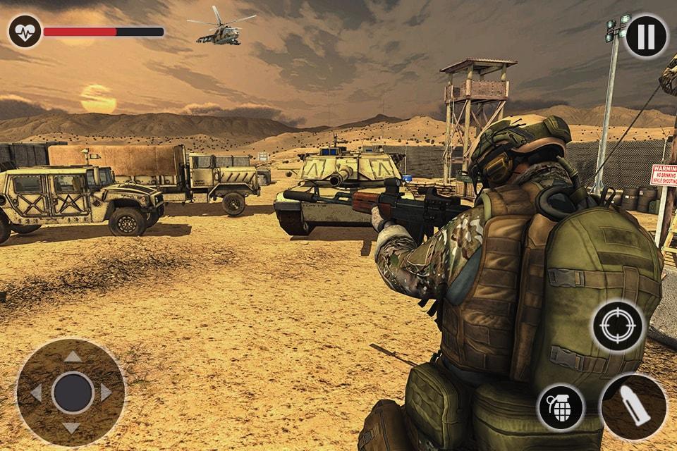 One Man Without Cover Fire Army Gun Shooting Games For Android Apk Download