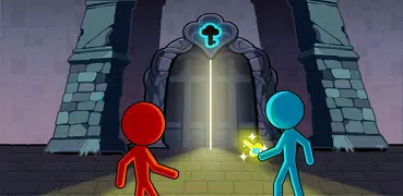Stick Red boy and Blue girl