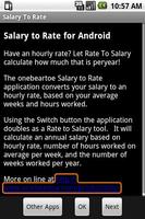Salary To Rate - Minus capture d'écran 1