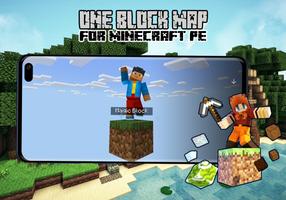 One Block Map For Minecraft PE plakat