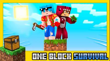 Poster Mod One Block for MCPE
