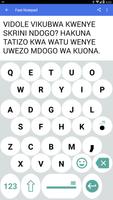 Kibodi ya Kiswahili penulis hantaran