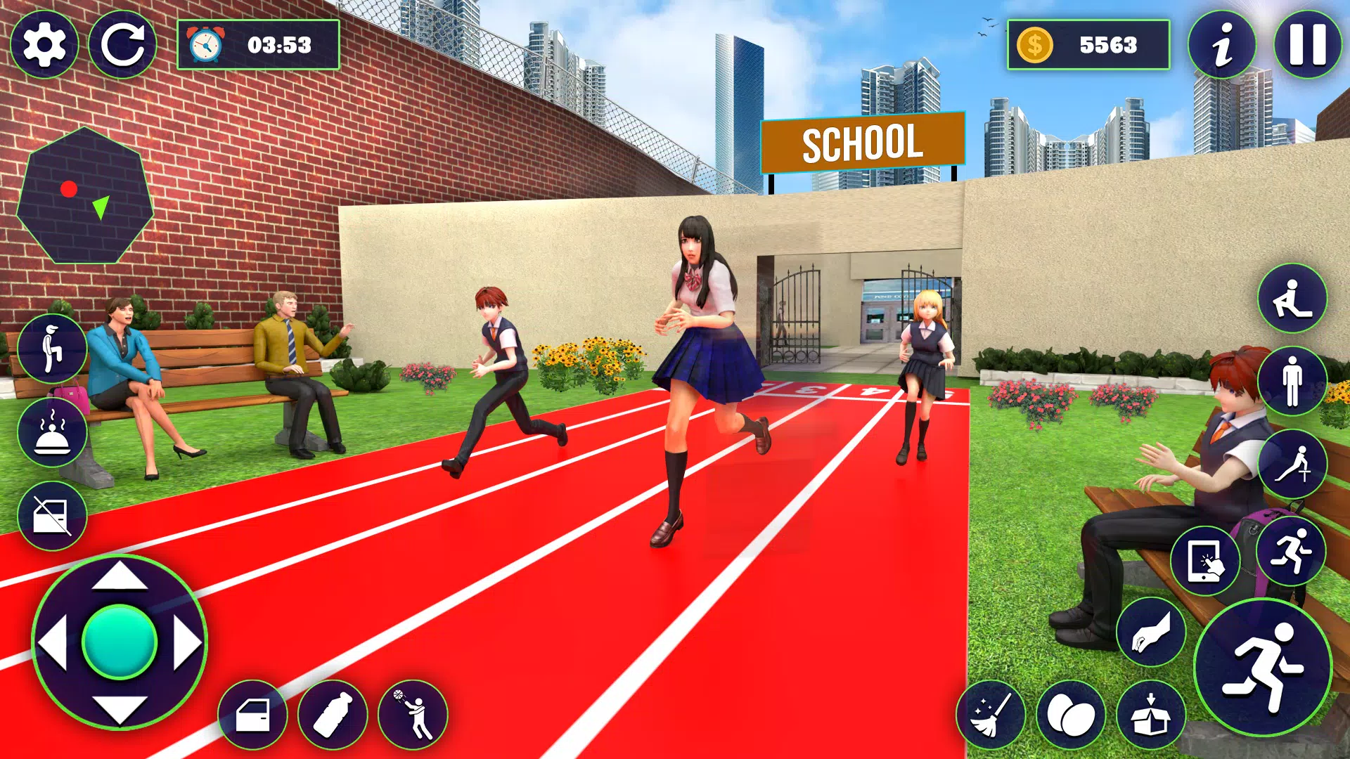 Play Virtual High School Girl Game School Simulator 3D