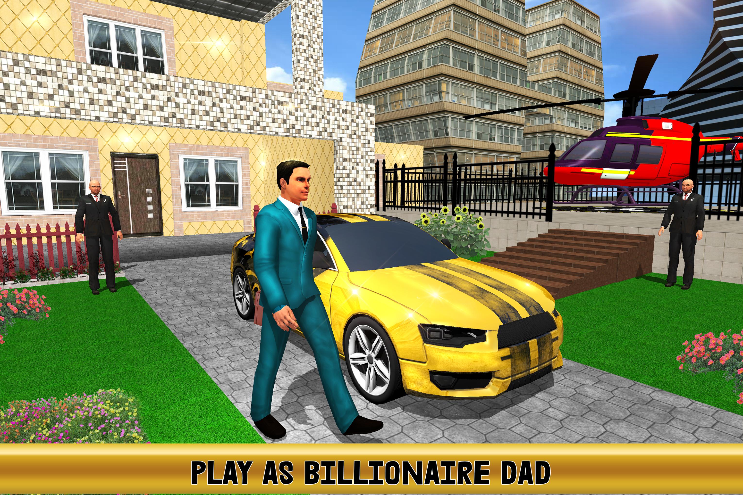 Virtual Billionaire Dad Simulator Luxury Family For Android Apk Download - billionaire rich roblox skins