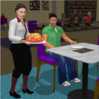 Virtuelles Kellnerin Spiel 3D Zeichen