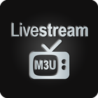Livestream TV - M3U Stream Player IPTV أيقونة