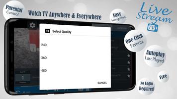 برنامه‌نما Livestream TV - M3U Stream Player IPTV عکس از صفحه