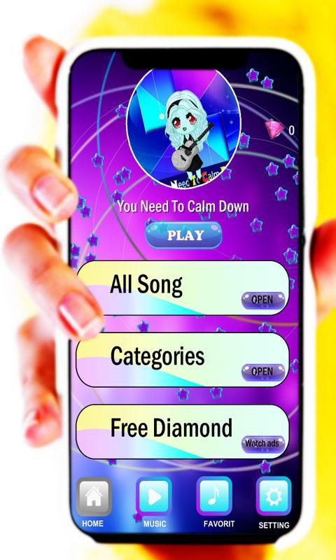 Taylor Swift Piano Tiles You Need To Calm Down For Android