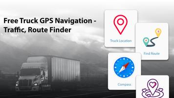 Navi. camion GPS routes optim Affiche