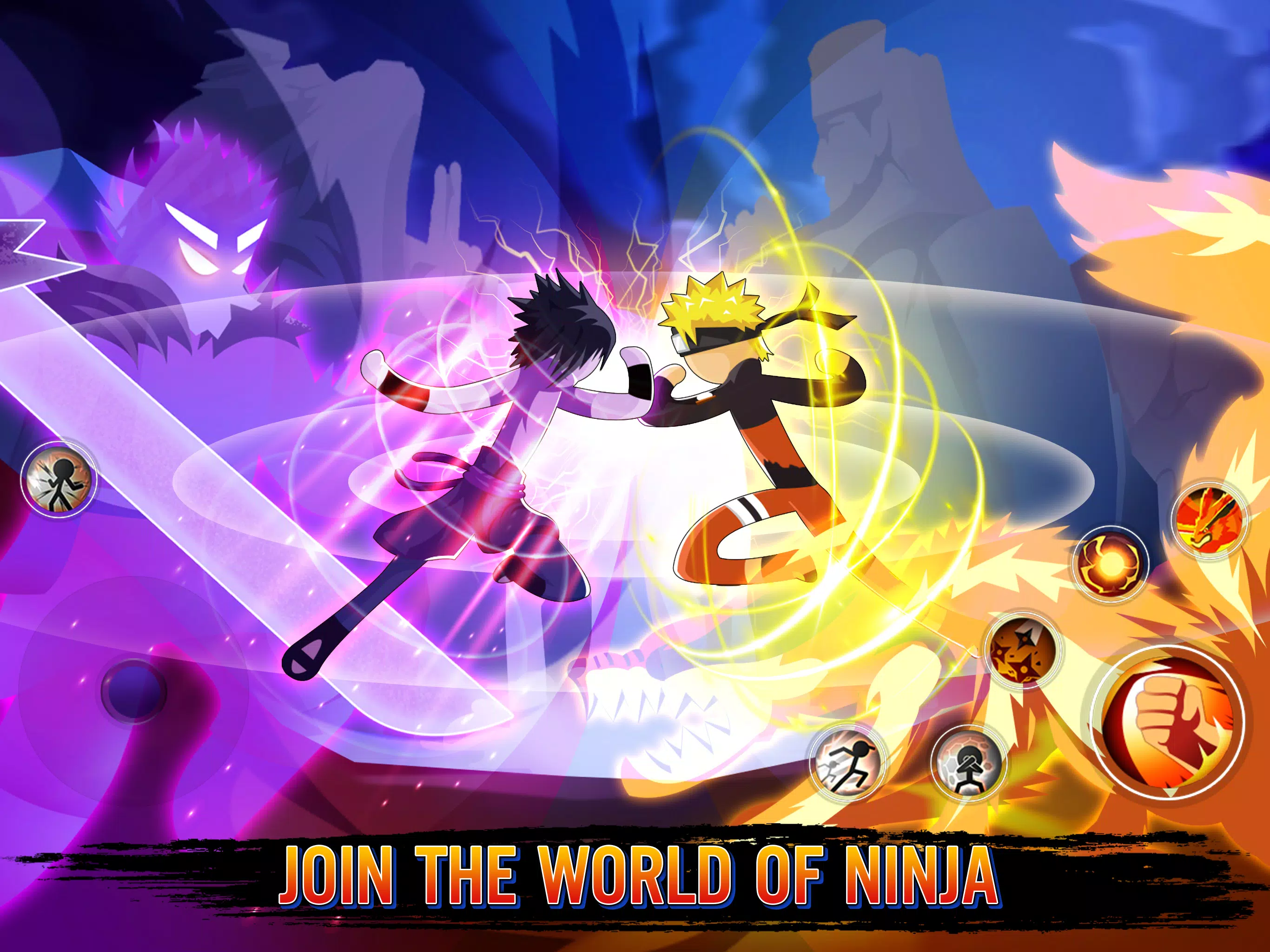 Download Stickman Ninja - 3v3 Battle android on PC