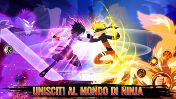Poster Combattimento Ninja Stick