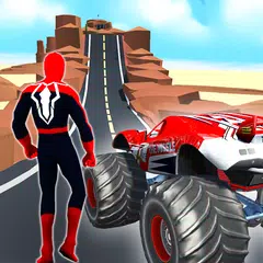 Superhero Mega Ramp Car Stunt XAPK download