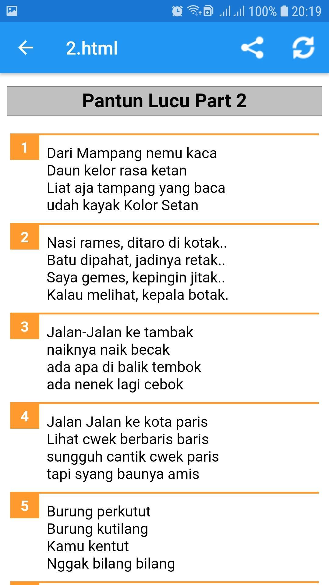 Kumpulan Pantun Lucu Gokil For Android APK Download