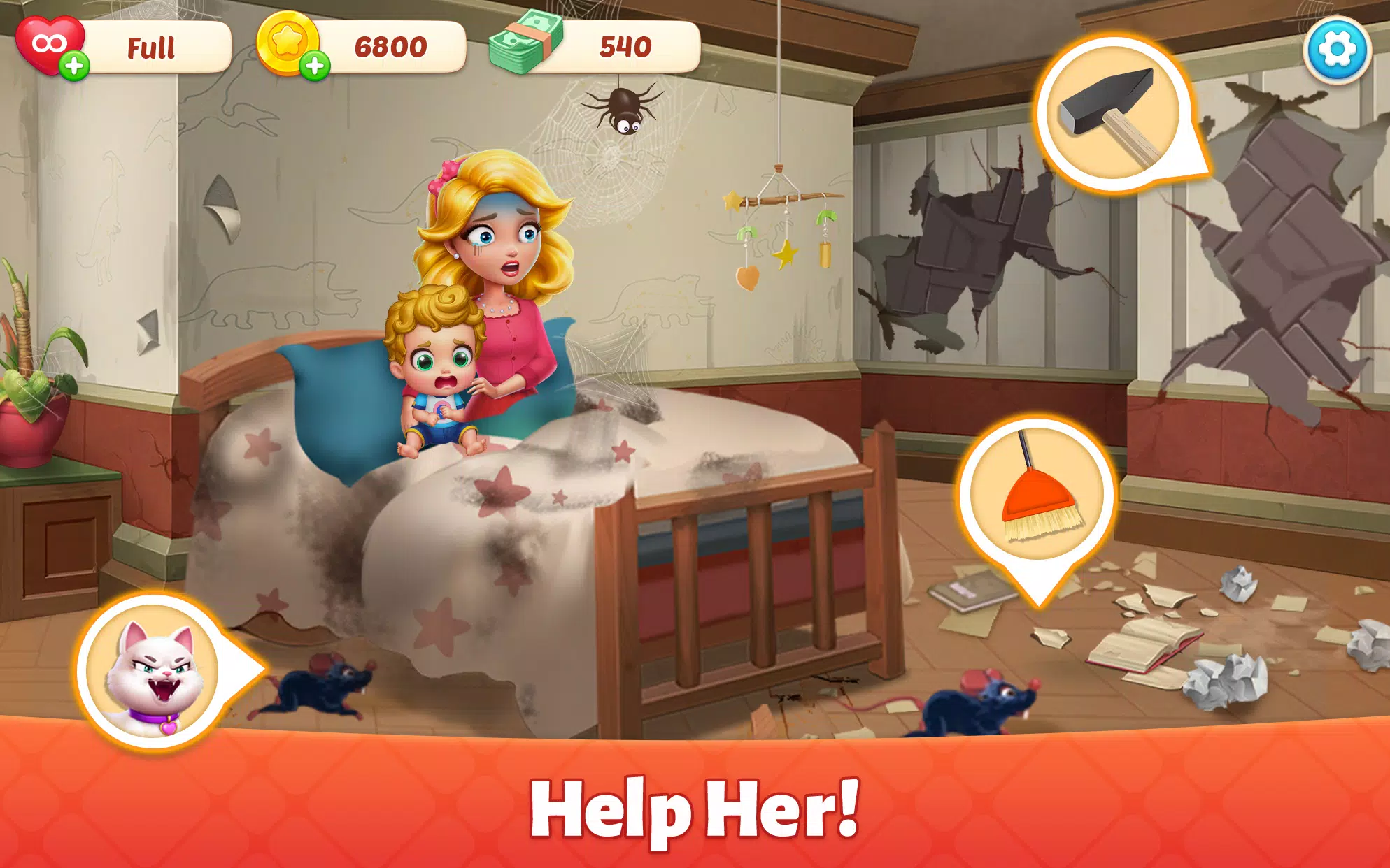 Baby Mansion-home makeover Free In-App Purchases MOD APK