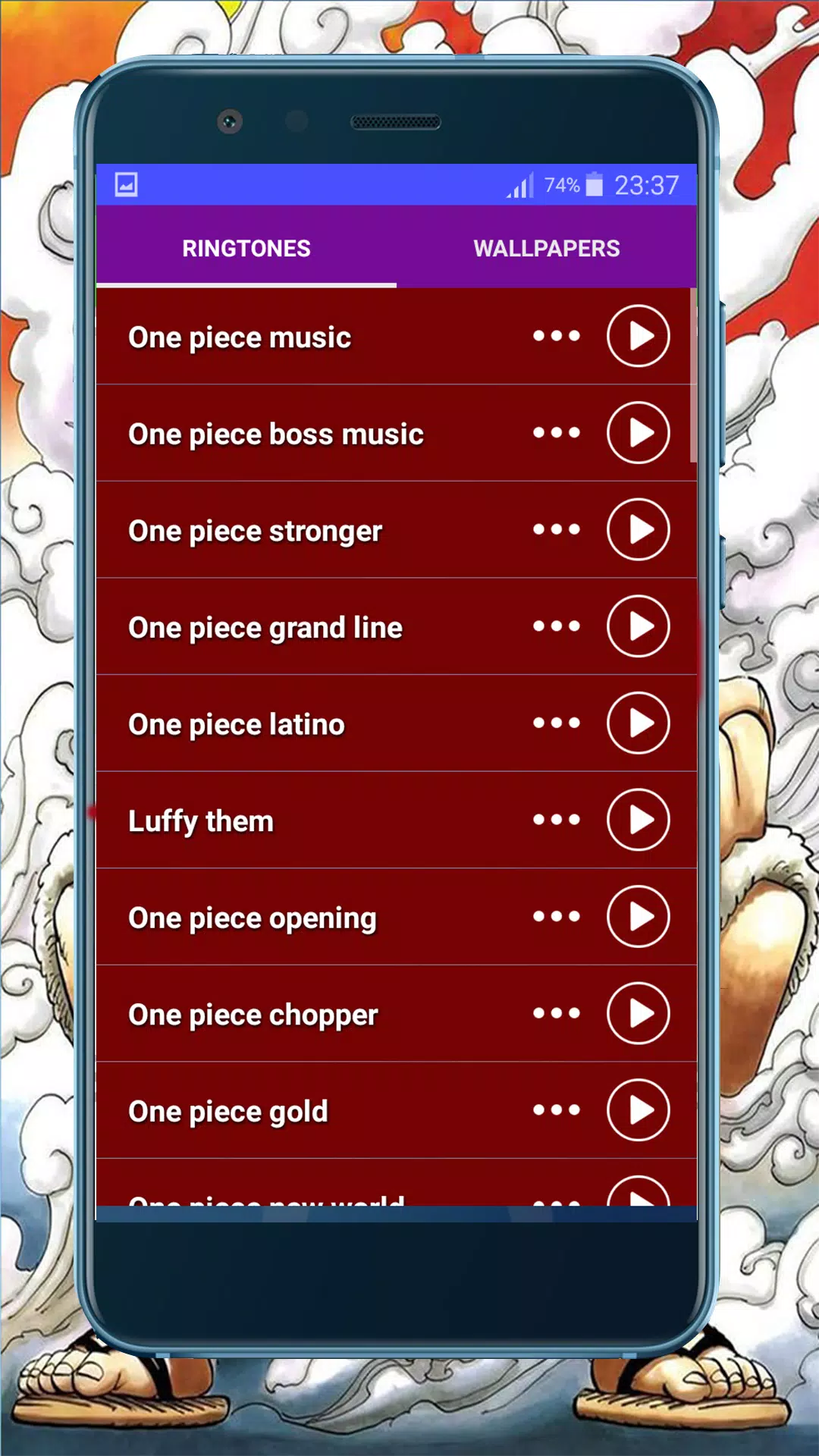 Anime Klingeltone Und Wallpaper Op Klingelton Fur Android Apk Herunterladen