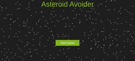 Space Asteroid Avoider Plakat