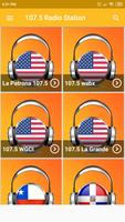 radio 107.5 fm 107.5 radio app station Plakat