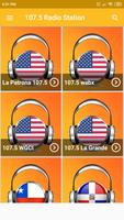 radio 107.5 fm 107.5 radio app station पोस्टर