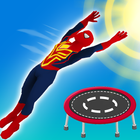 آیکون‌ Superhero Flip Jump: Sky Fly