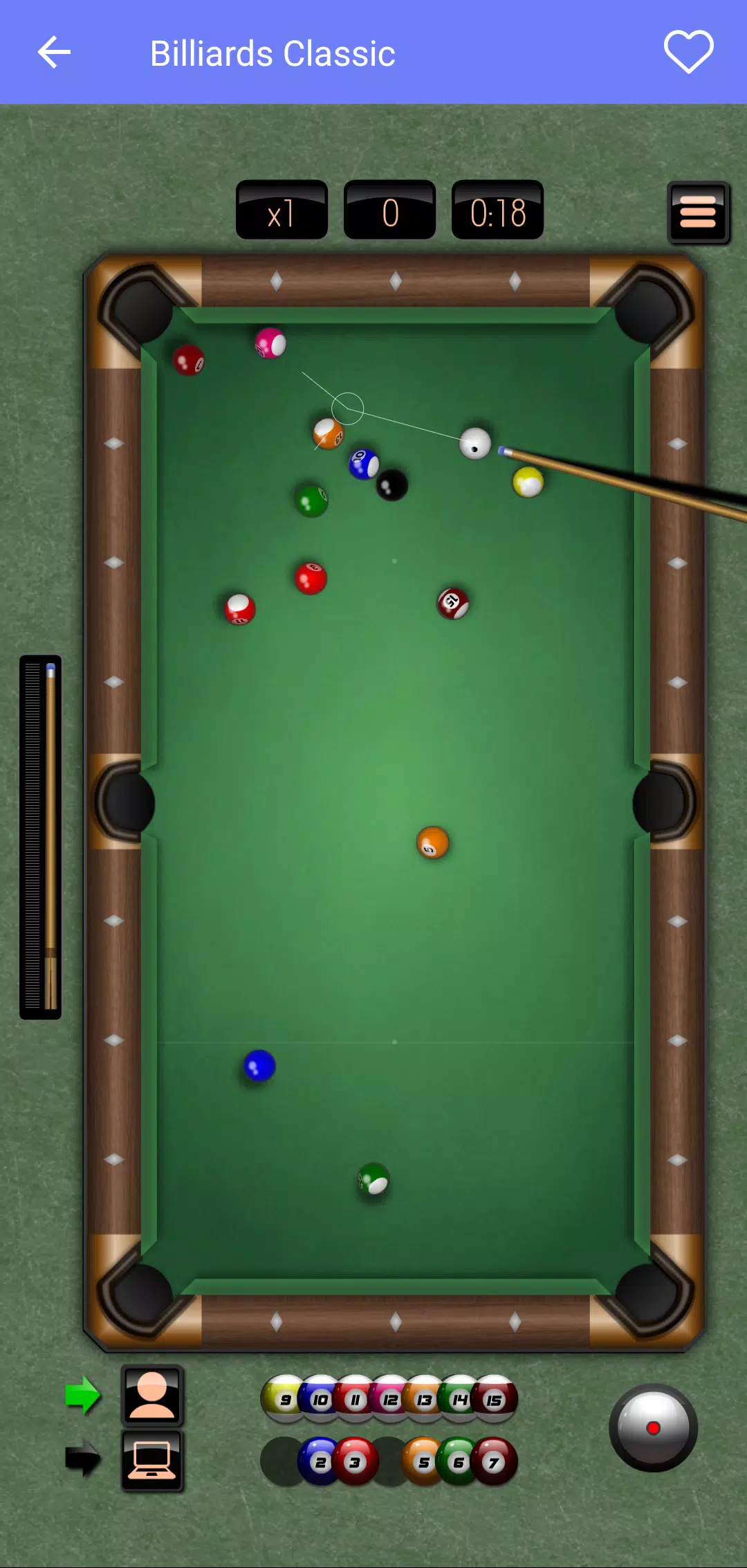 Play Bite-Sized Billiards Classic Online Now - GameSnacks