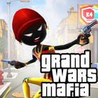 Stickman Gang Mafia City Games icône