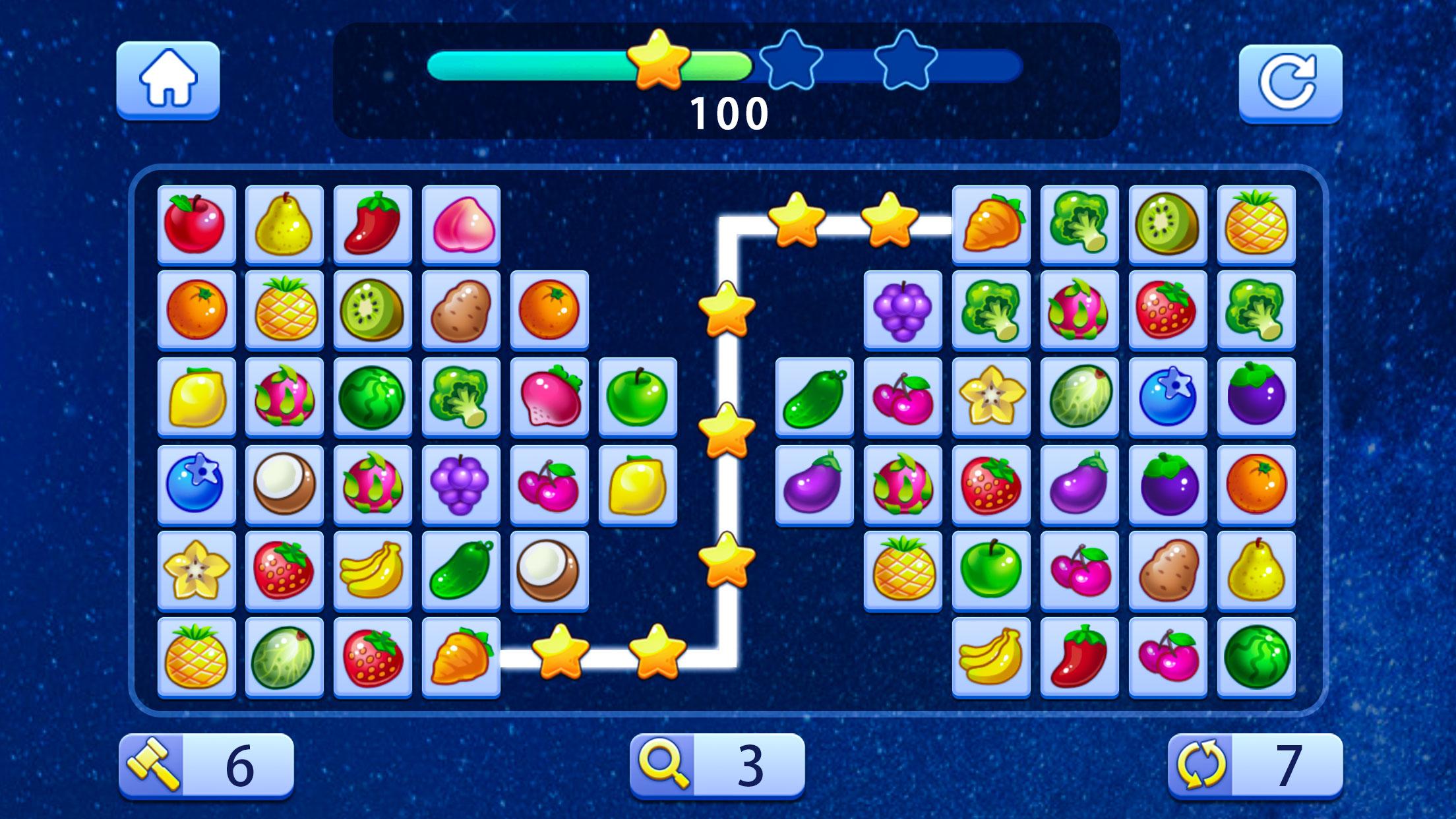 Фрукты коннект. Игра Fruit connect 2.