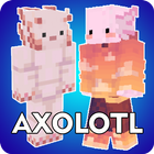 Axolotl Skins PE Minecraft icono